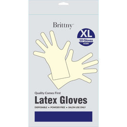 Brittny Latex Gloves 10 Pieces Pack Xlarge